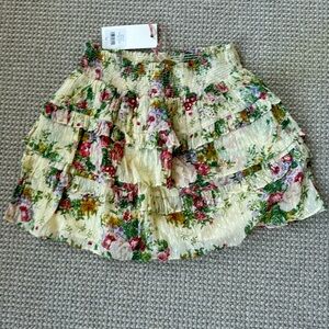 Love shack Fancy floral skirt